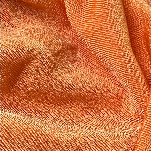 Orange Ruched One-Shoulder Top - Picture 3 of 3